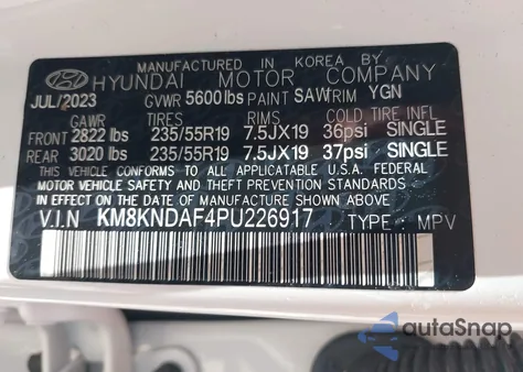 2023 Hyundai Ioniq 5 Sel from USA, damaged, VIN KM8KNDAF4PU226917